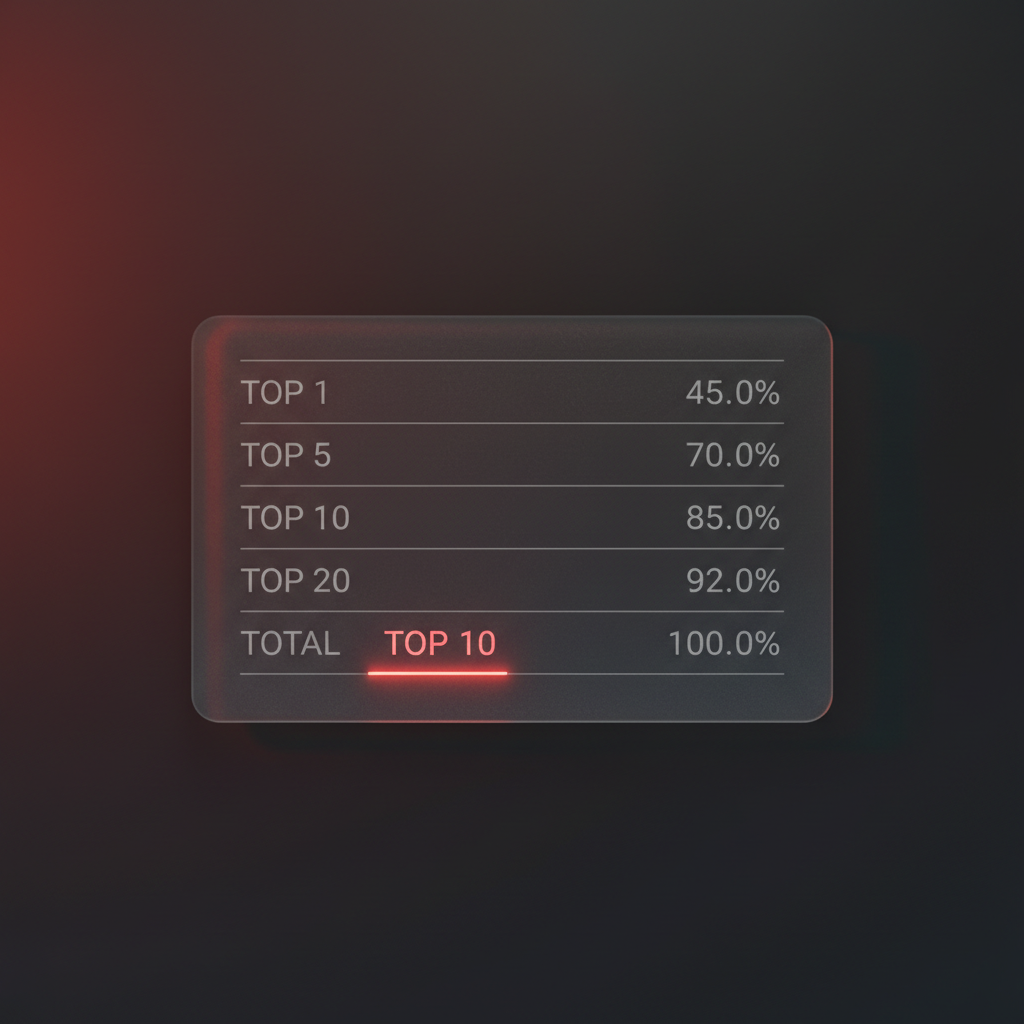 Solana token holder dağılımı diyagramı — top 10 cüzdan yüzdesi vurgulu